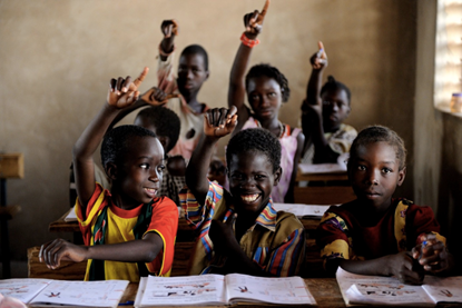 Enfants africains à l'école